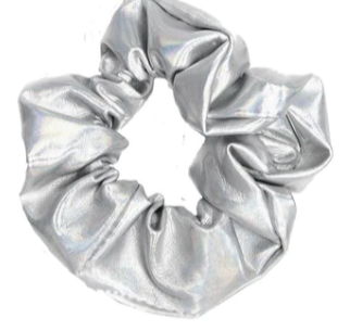 Girls Scrunchie - Metallic Silver - Gabrielle's Biloxi