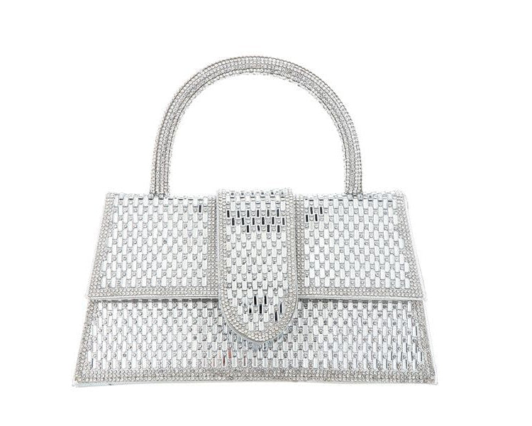 Sliver Crystal Handbag