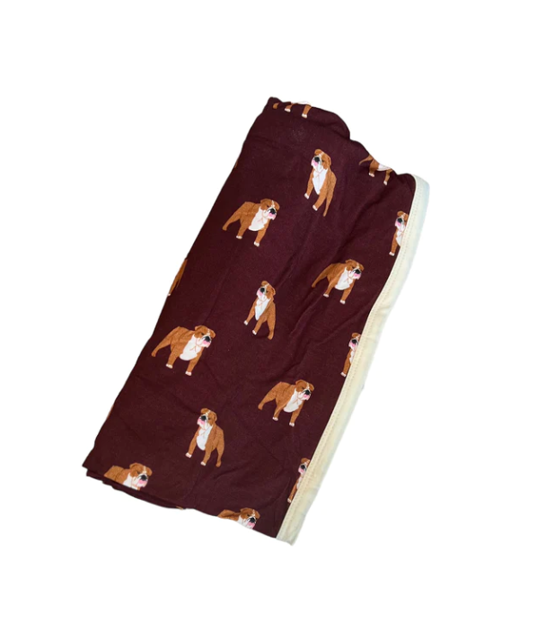 Maroon Bulldog - Swaddle - Gabrielle's Biloxi