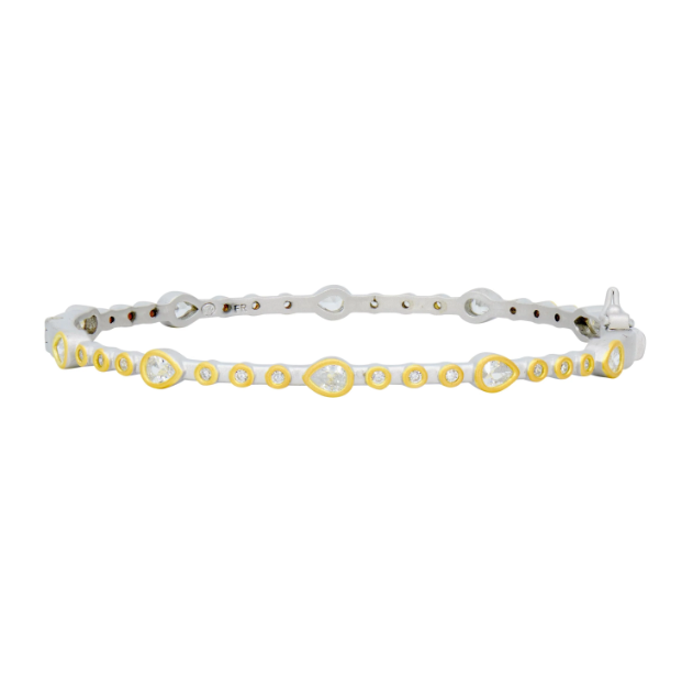 Freida Rothman Teardrop Station Hinge Bangle - Gabrielle's Biloxi