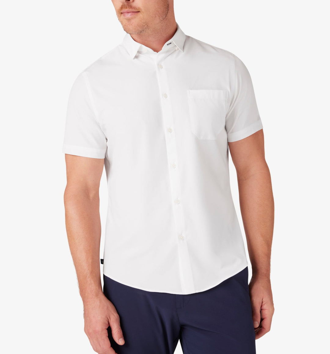 Mizzen+Main Leeward	SS Dress Shirt - Solid White - Gabrielle's Biloxi