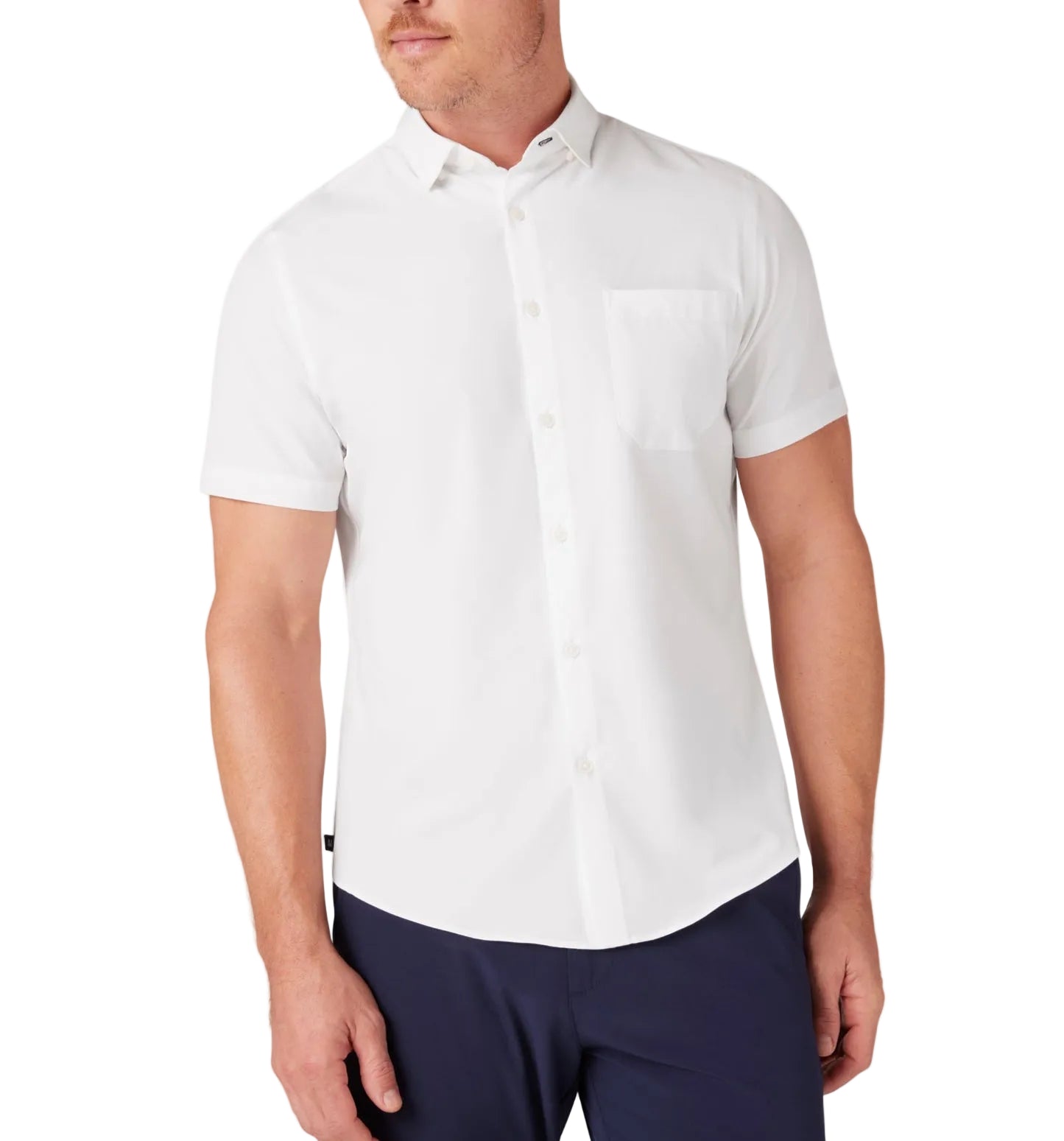 Mizzen+Main Leeward	SS Dress Shirt - Solid White - Gabrielle's Biloxi