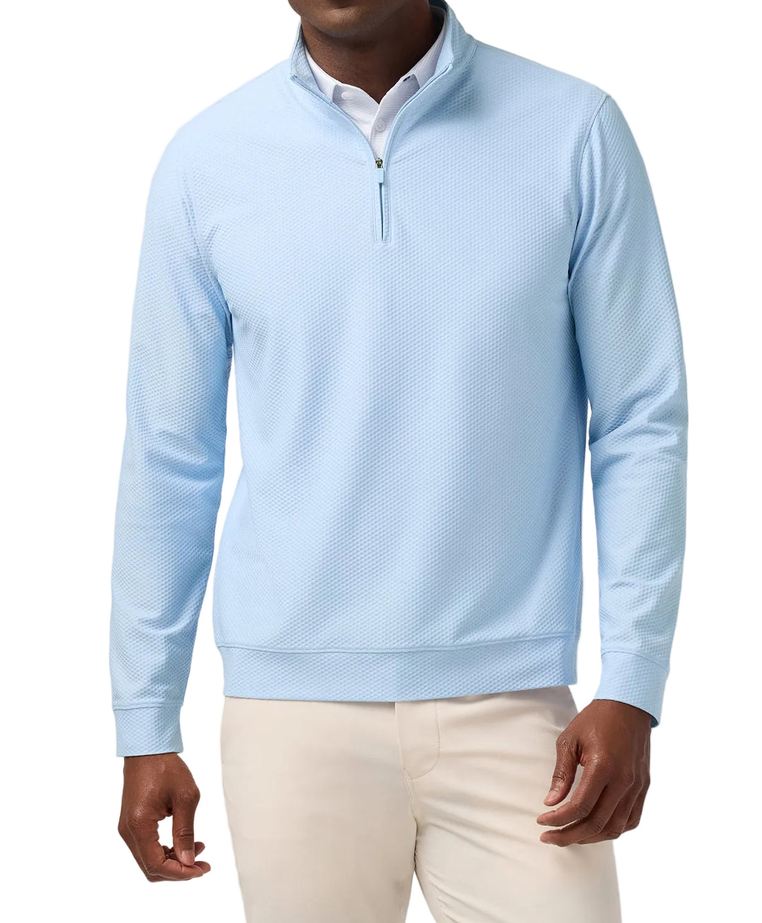 Mizzen+Main Easton Quarter Zip - Cloud Blue - Gabrielle's Biloxi