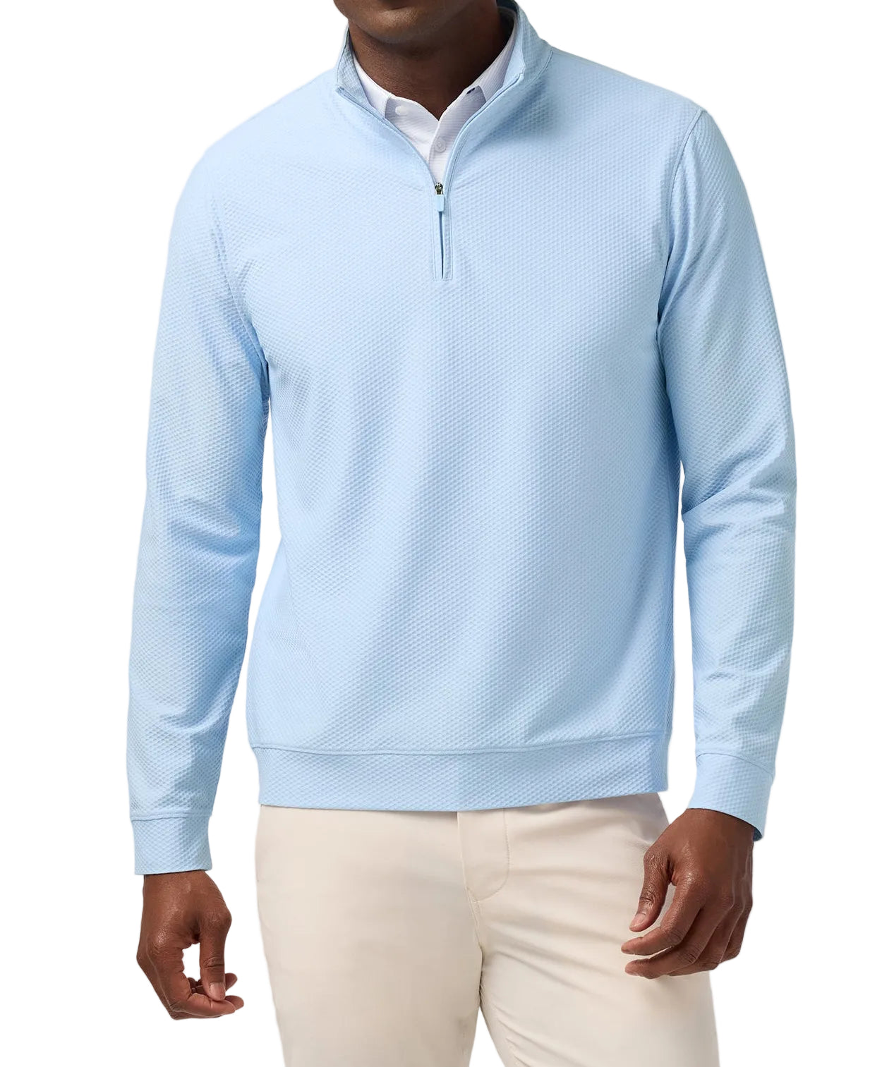 Mizzen+Main Easton Quarter Zip - Cloud Blue - Gabrielle's Biloxi
