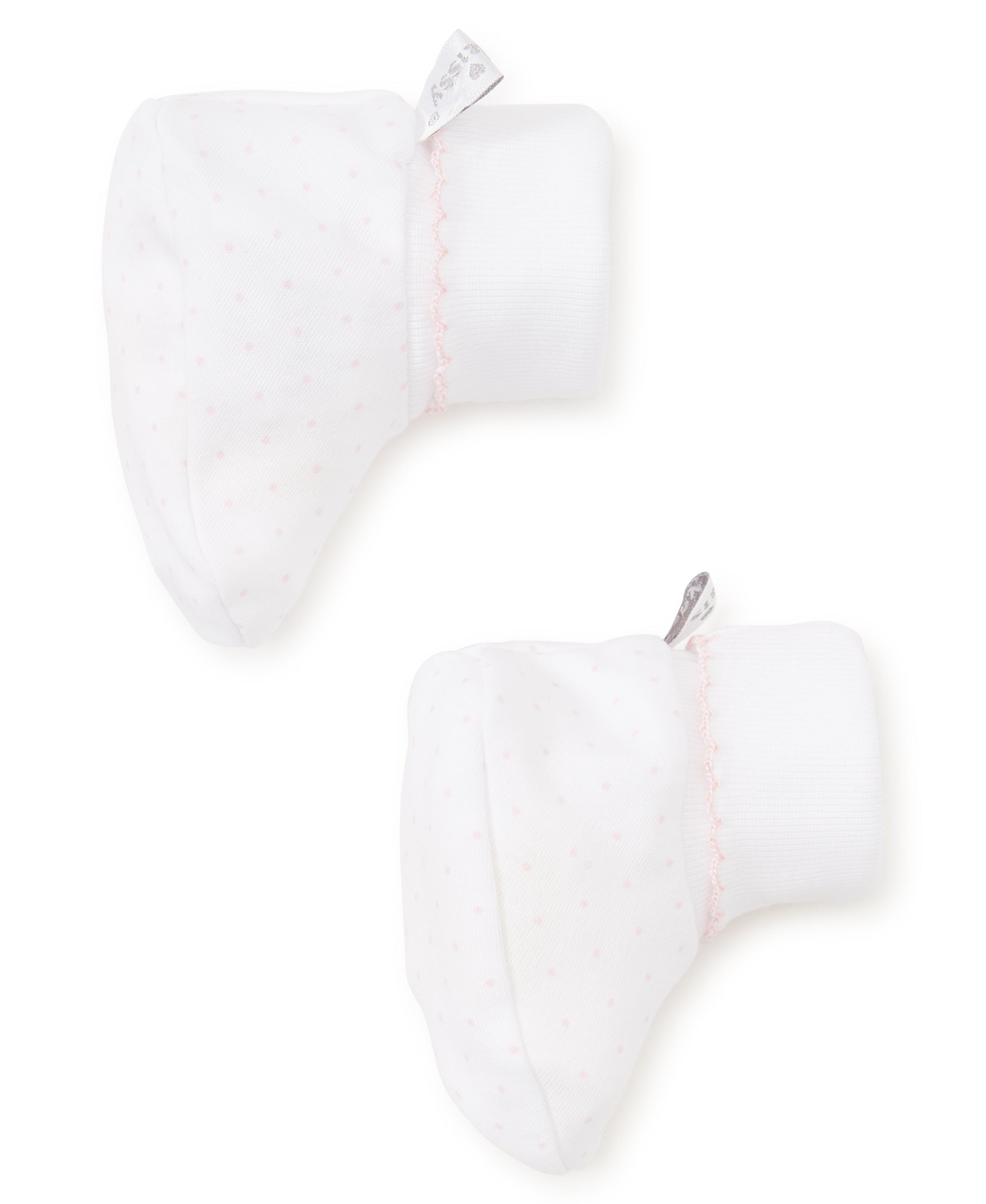 Kissy Kissy New Kissy Dots Print Booties - White/Pink - Gabrielle's Biloxi