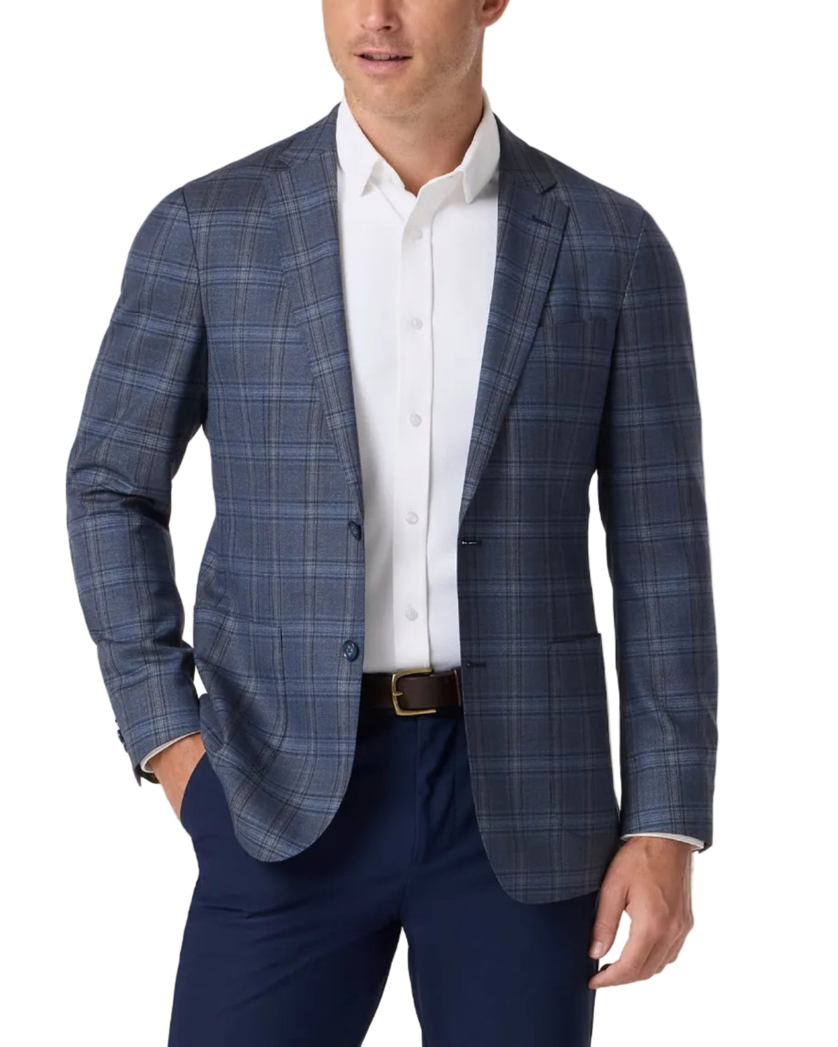 Mizzen+Main Lavelle Blazer - Navy Multi Windowpane - Gabrielle's Biloxi