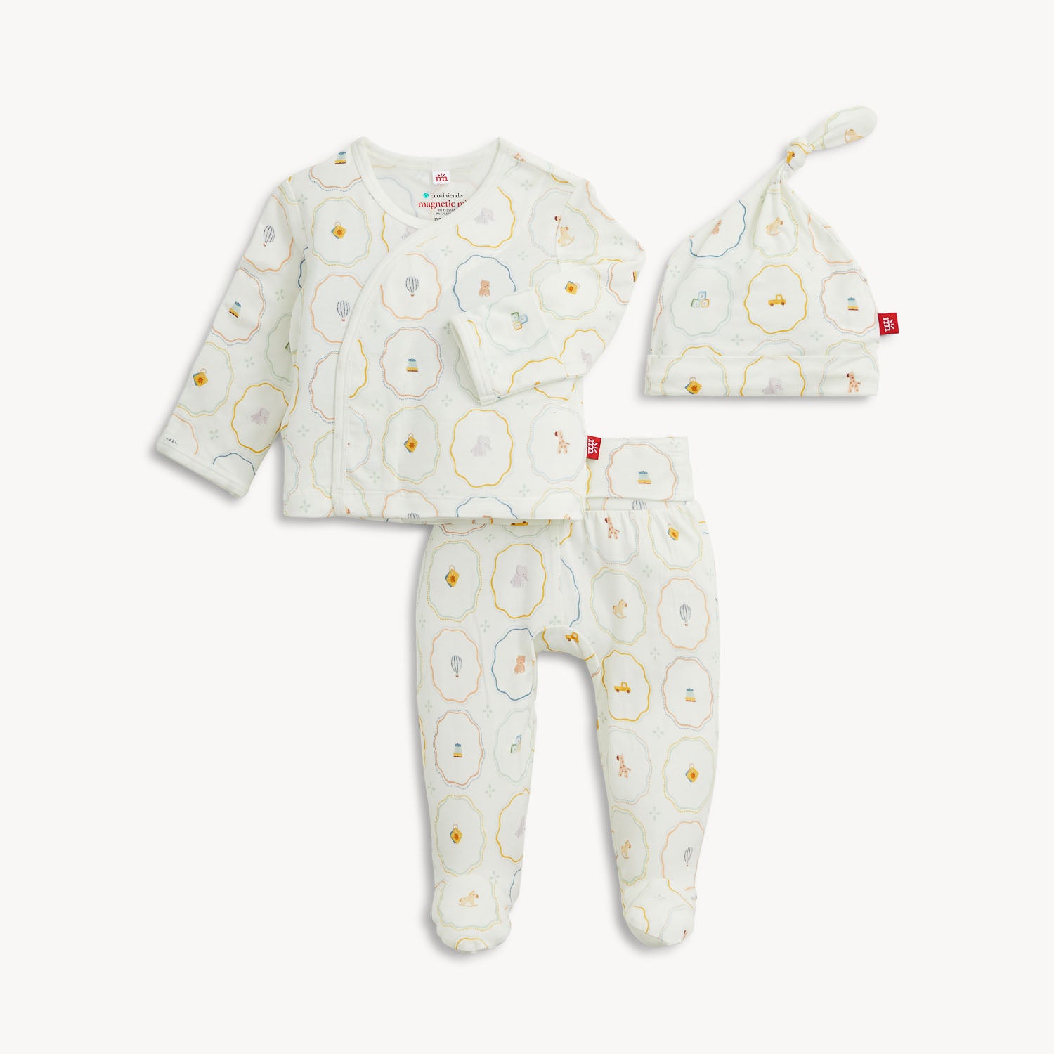 Magnetic Me Nursery Magic Cream Modal Kimono Set