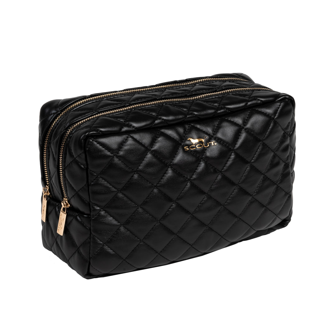 Scout Two-Way Toiletry Bag - Black Quilted - Gabrielle's Biloxi