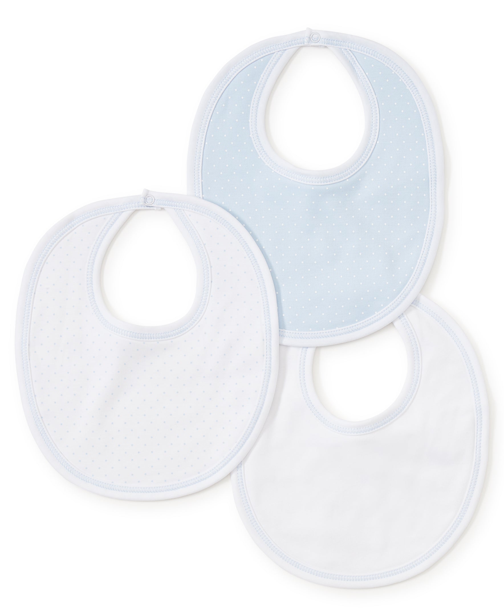 Kissy Kissy 3 Pack Bibs w/ Tulle Bag - Blue Dots - Gabrielle's Biloxi