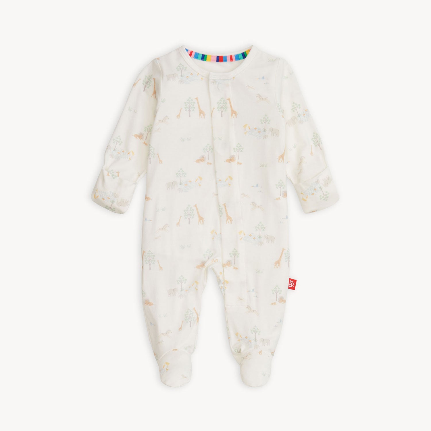 Magnetic Me White Serene Safari Footie