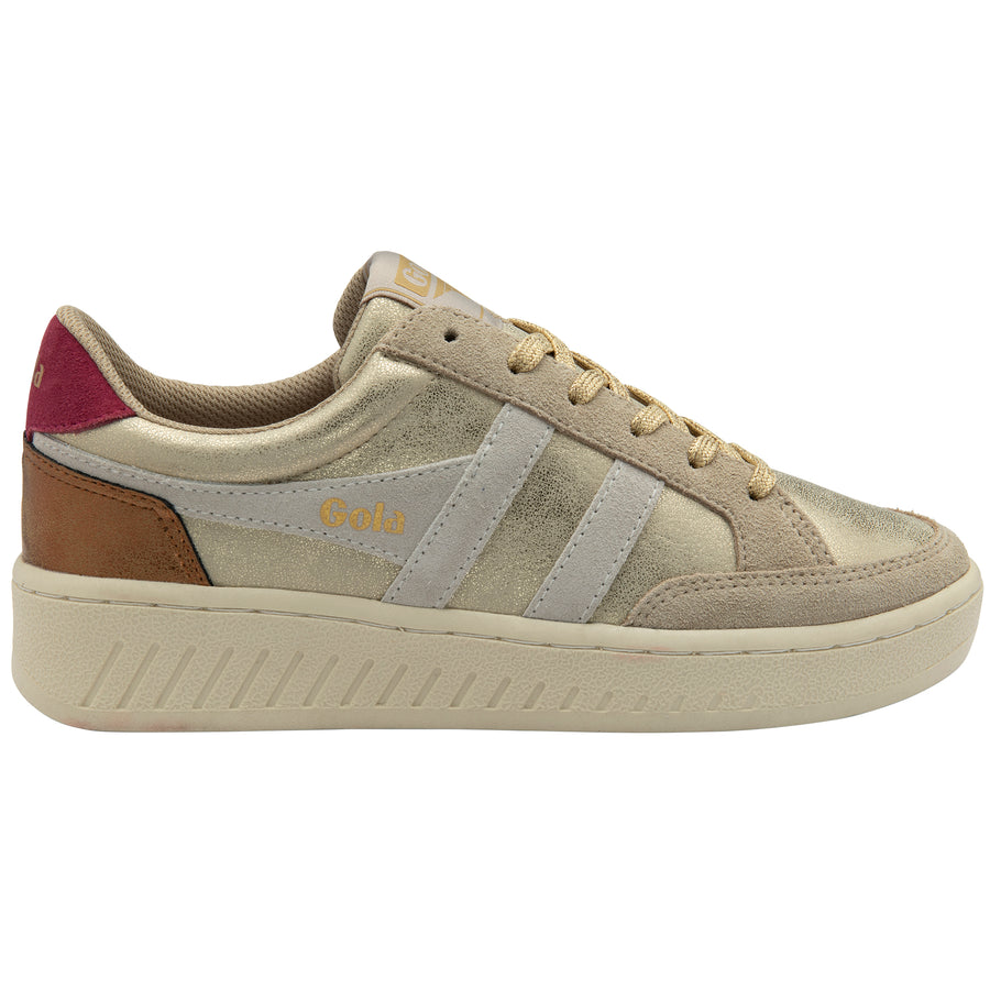 Gola Women's Superslam Blaze II Sneakers - Gold/Off White/Cerise - Gabrielle's Biloxi