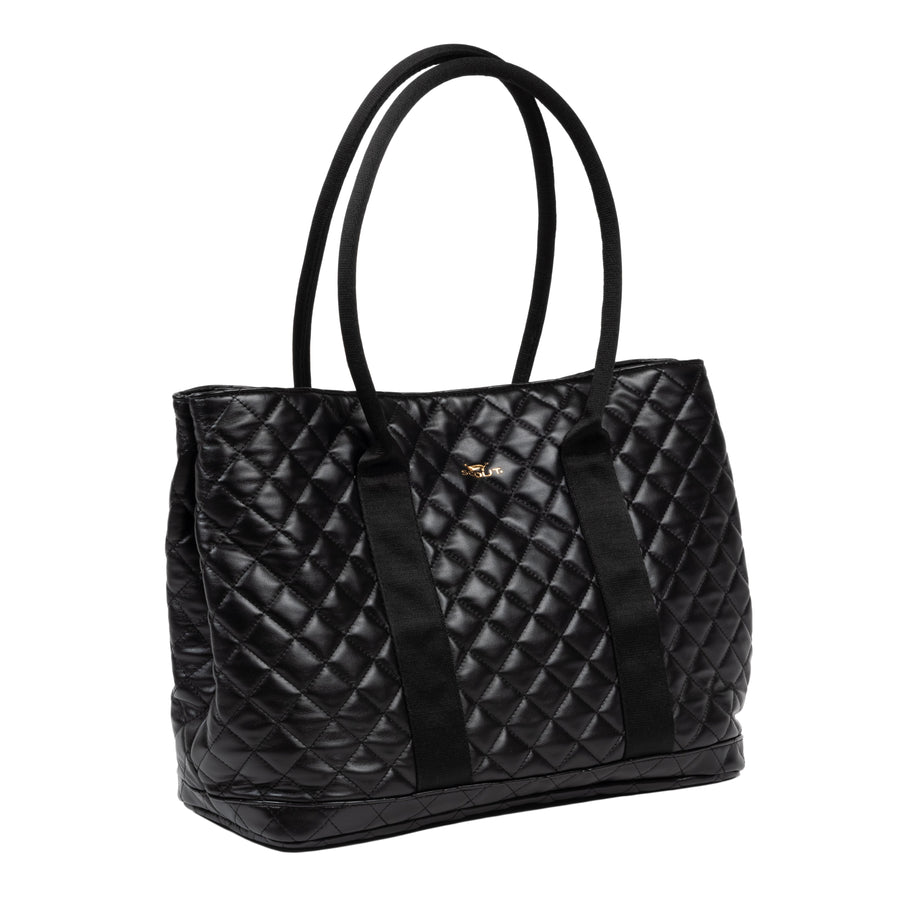 Scout Miss Manors Tote - Black Quilted - Gabrielle's Biloxi