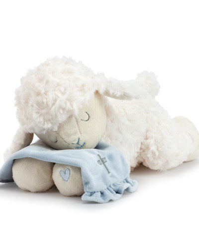 Blue Goodnight Prayer Mechanical Lamb