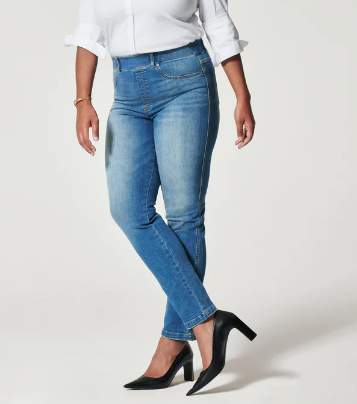 Spanx Ankle Straight Leg Jeans, Vintage Indigo - Gabrielle's Biloxi