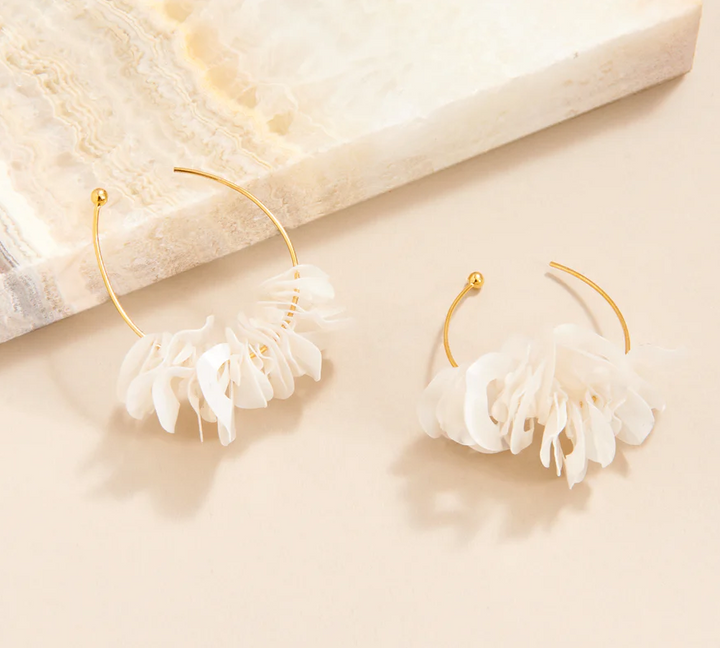 MIgnonne Gavigan Lolita Hoop - White Gold - Gabrielle's Biloxi