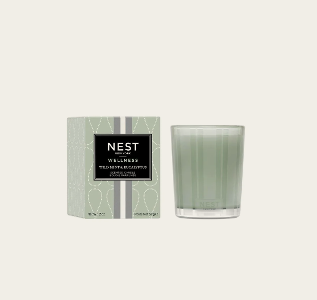 Nest Votive Candle - Wild Mint & Eucalyptus (2oz) - Gabrielle's Biloxi