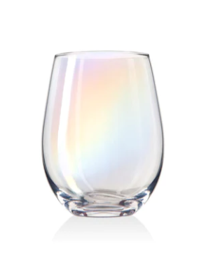 Iridescent Stemless Wine Glass - Gabrielle's Biloxi