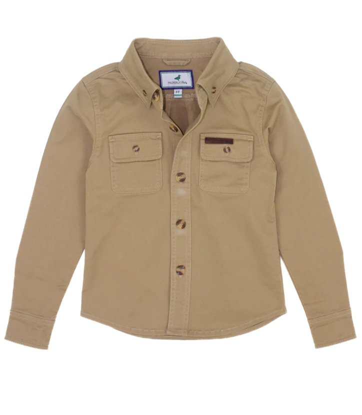 Properly Tied Boys Harvest Work Shirt - Camel - Gabrielle's Biloxi