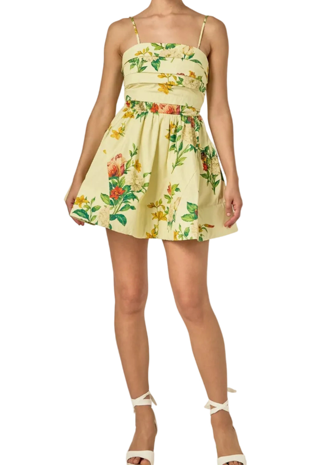 Printed Dress - Yellow