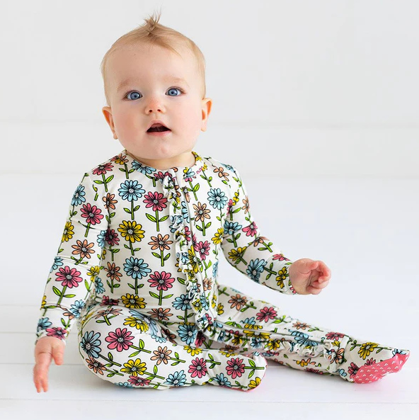 Posh Peanut Footie Ruffled Zippered One Piece - Maya Lynn - Gabrielle's Biloxi