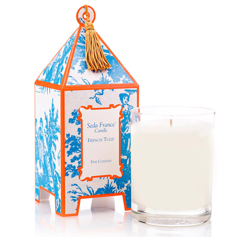 French Tulip Pagoda Candle - Gabrielle&