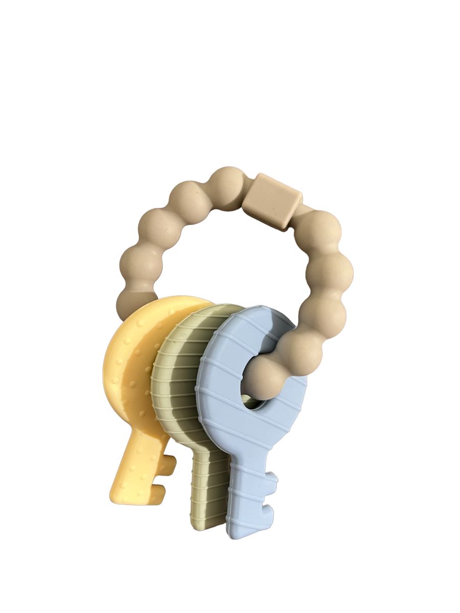 Key Teether Rattle - Baby Blue - Gabrielle's Biloxi