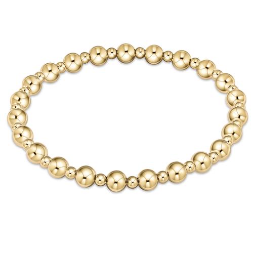 ENewton Classsic Grateful Pattern 5mm Bead Bracelet - Gold - Gabrielle's Biloxi