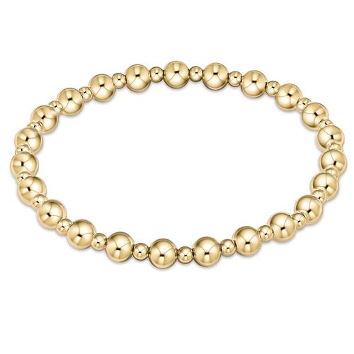 ENewton Classsic Grateful Pattern 5mm Bead Bracelet - Gold - Gabrielle's Biloxi