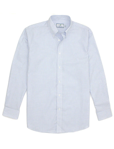 Properly Tied Park Avenue Dress Shirt - Cloud Check - Gabrielle's Biloxi