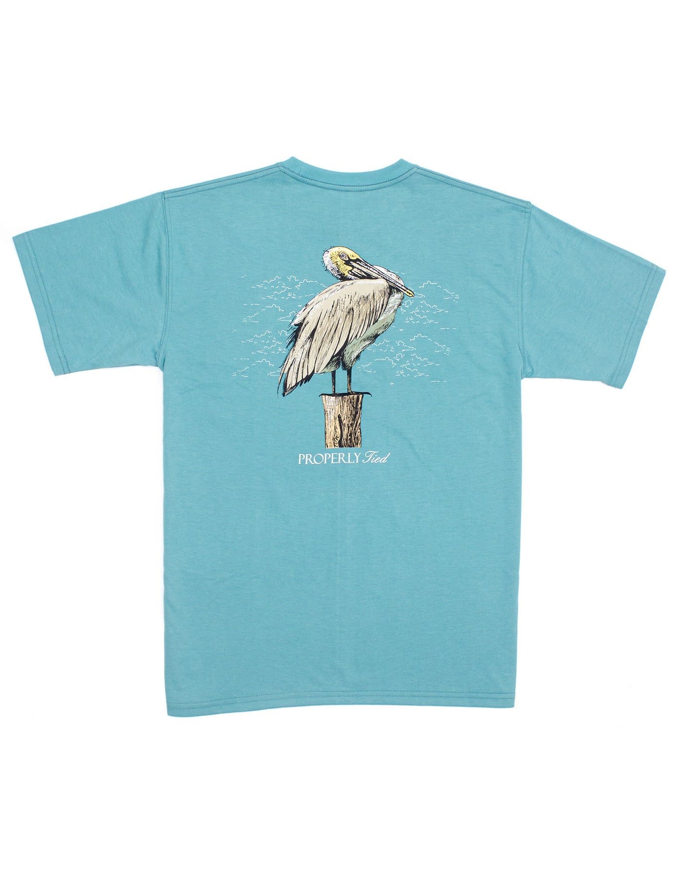 Properly Tied Boys Pelican SS Tee - Emerald - Gabrielle's Biloxi