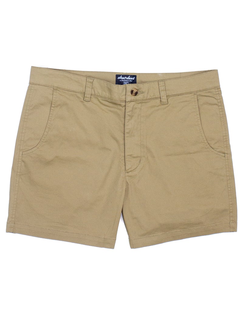 Properly Tied Shordees 5.5" Chino Short - Camel - Gabrielle's Biloxi