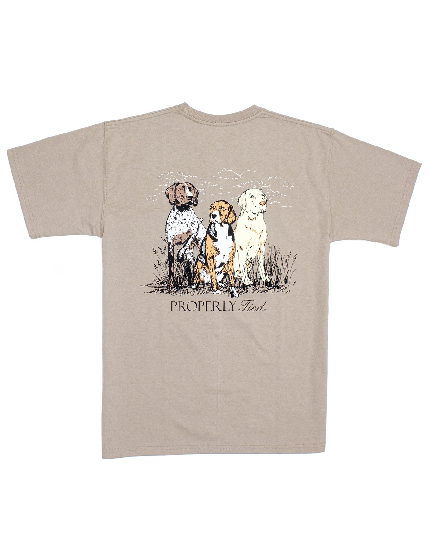 Properly Tied Boys Triple Dog SS Tee - Sand - Gabrielle's Biloxi