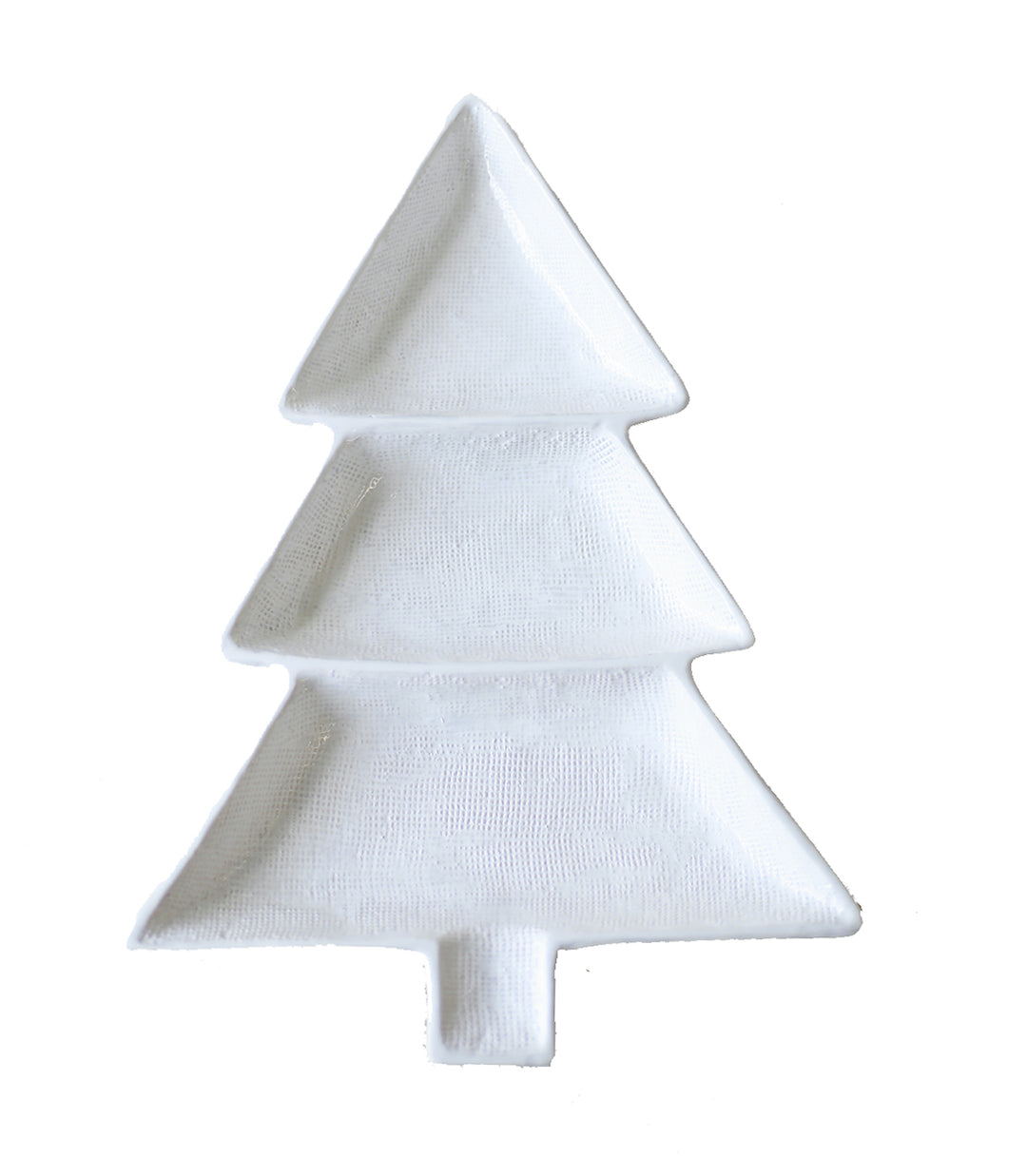 Christmas Tree Divided Dish White - Gabrielle's Biloxi