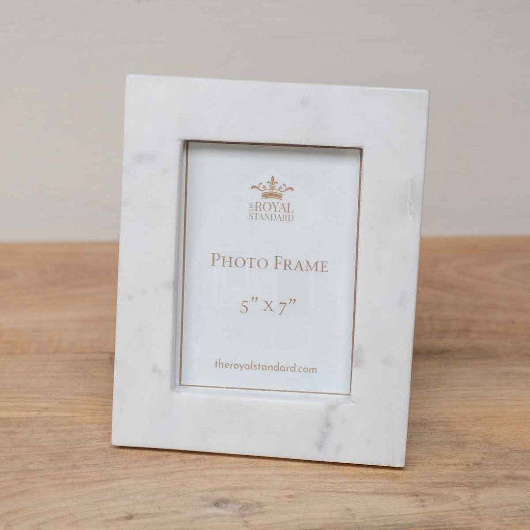 Marble Photo Frame White - Gabrielle's Biloxi