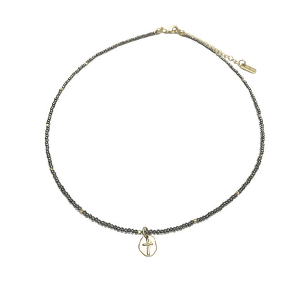 Hope Cross Necklace in Minimalist Bronze - Gabrielle's Biloxi