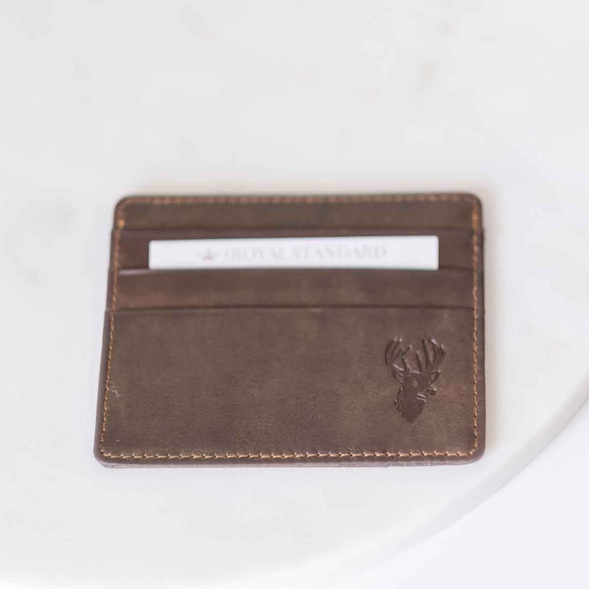 Deer Leather Embossed Slim Wallet - Gabrielle's Biloxi