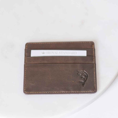 Fish Leather Embossed Slim Wallet - Gabrielle's Biloxi