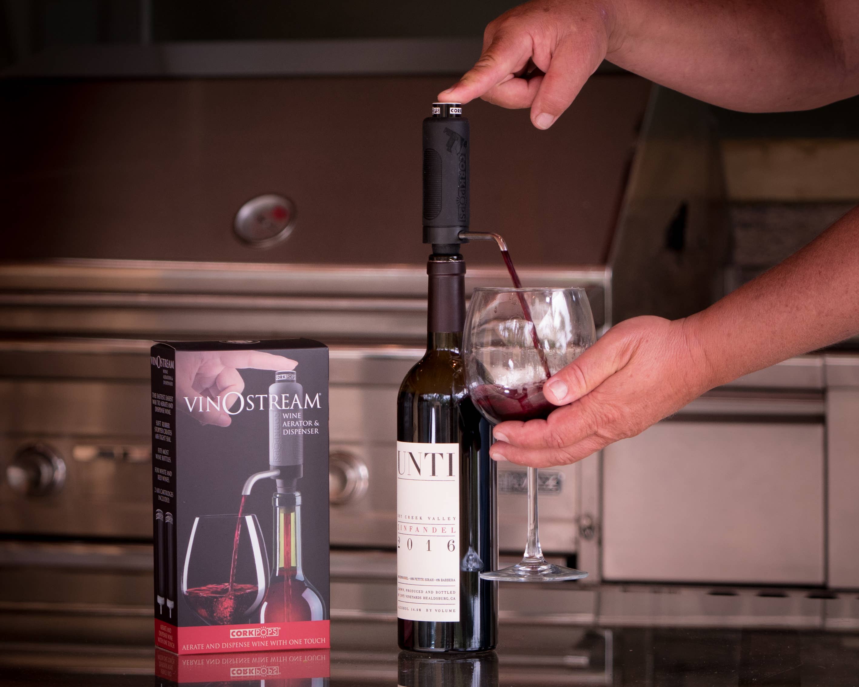 CORKPOPS VinOstream Aerator and Dispenser