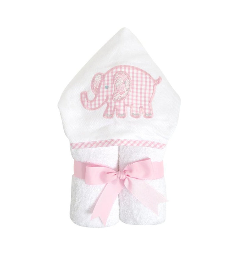 3 Marthas Everykids Towel Pink Elephant - Gabrielle&