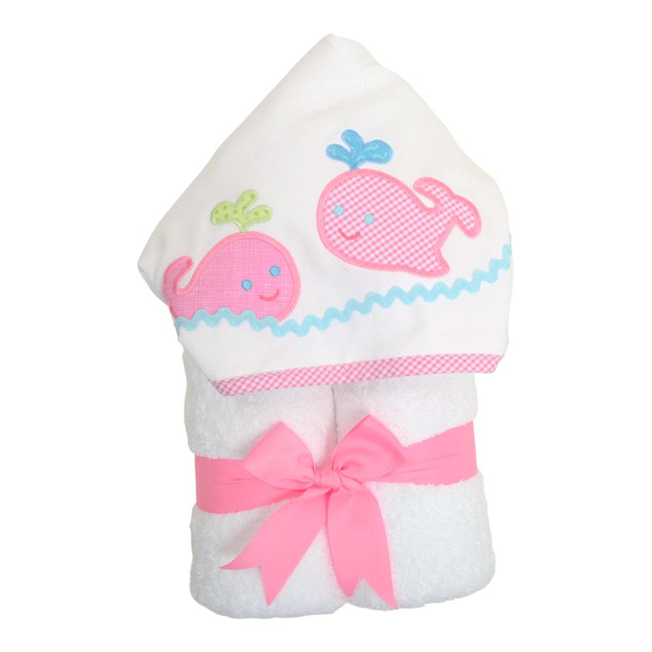 3 Marthas Everykid Towel Pink Whale - Gabrielle's Biloxi