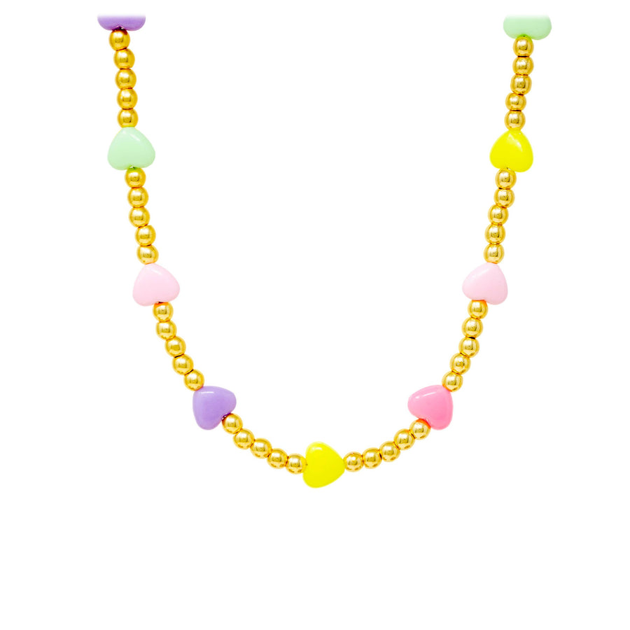 Kids Heart Bead Necklace - Gabrielle's Biloxi