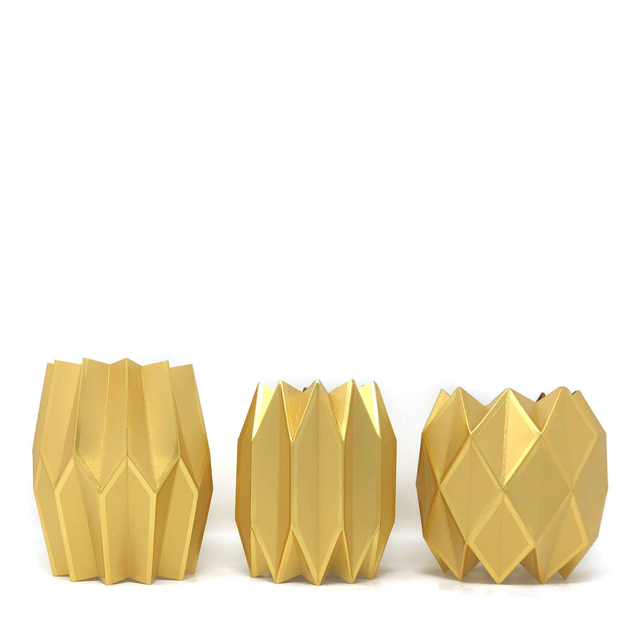 Gold Paper Vase Wraps - Gabrielle's Biloxi