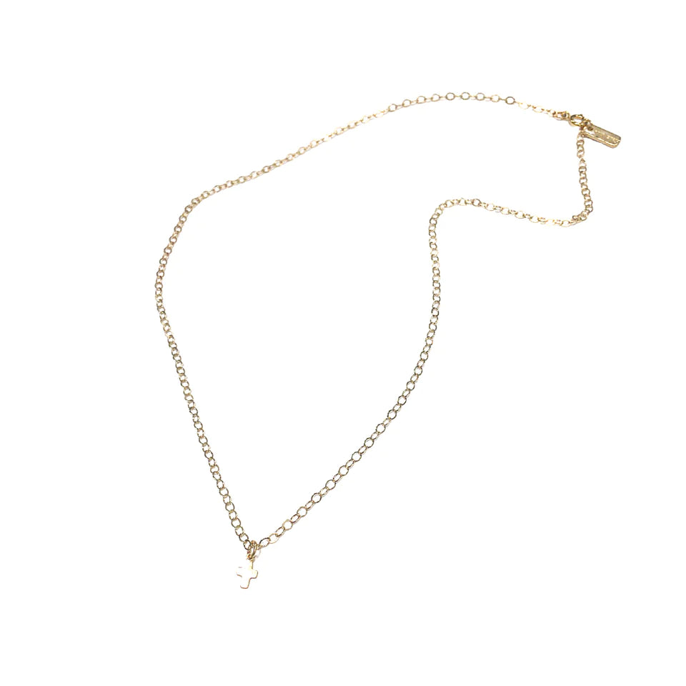 Simple Luxe Cross Gold Filled Necklace - Gabrielle's Biloxi