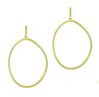Betty Carre'  Alicia Large Oval Twisted Earring - Gabrielle's Biloxi