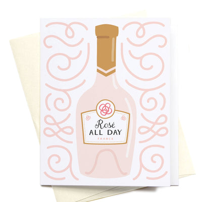 Rosé All Day Greeting Card - Gabrielle's Biloxi