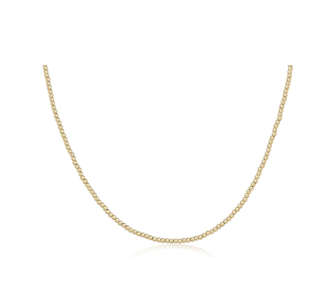 ENewton 15" Choker Classic Gold 2.5mm Bead - Gabrielle's Biloxi