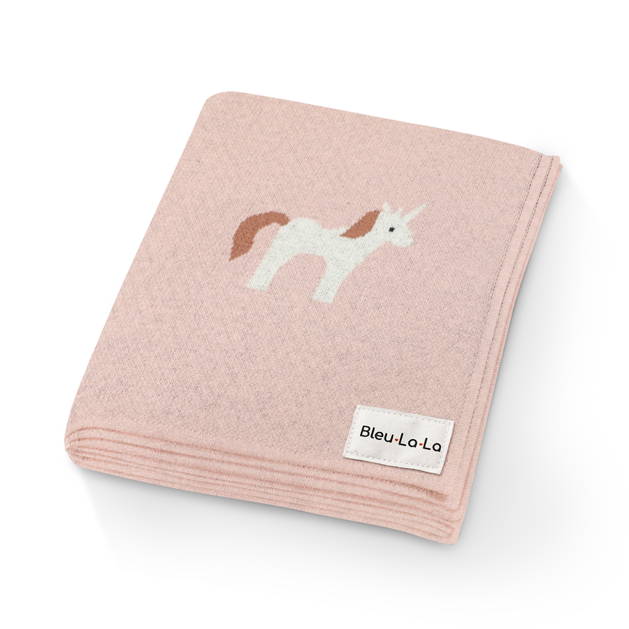100% Luxury Cotton Swaddle Receiving Baby Blanket - Unicorn - Gabrielle's Biloxi