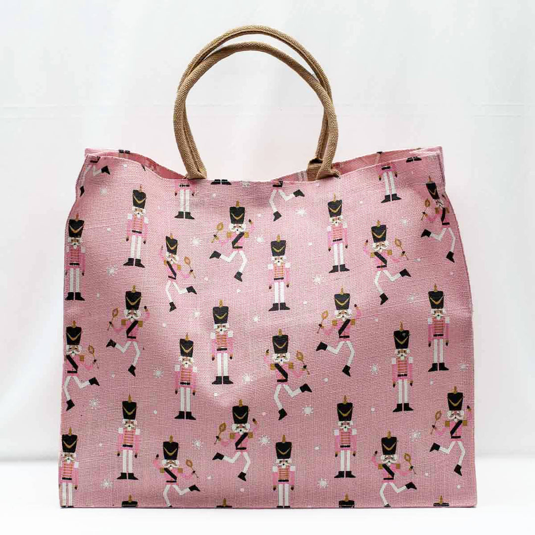 Dancing Nutcracker Carryall Tote   Pink/White   22x19x8 - Gabrielle's Biloxi