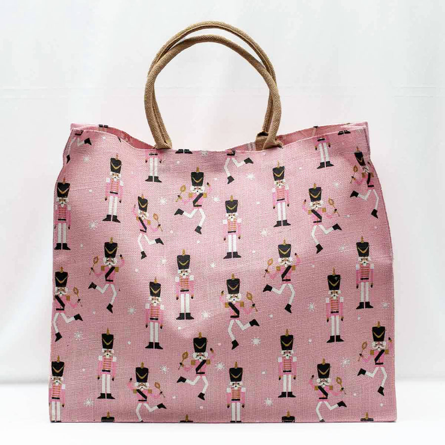 Dancing Nutcracker Carryall Tote   Pink/White   22x19x8 - Gabrielle's Biloxi