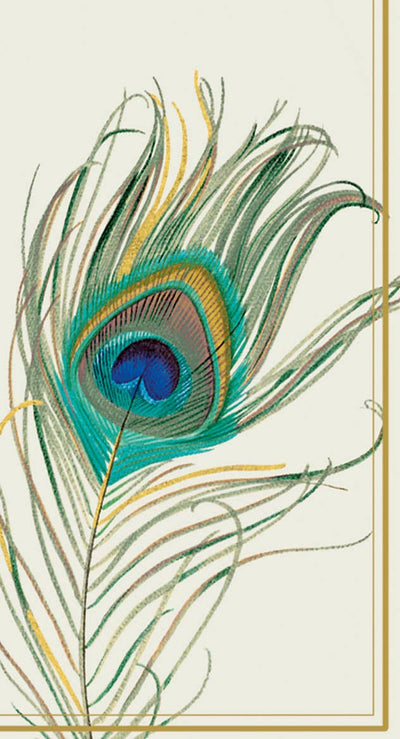 Peacock Feather Guest Towel - Gabrielle's Biloxi